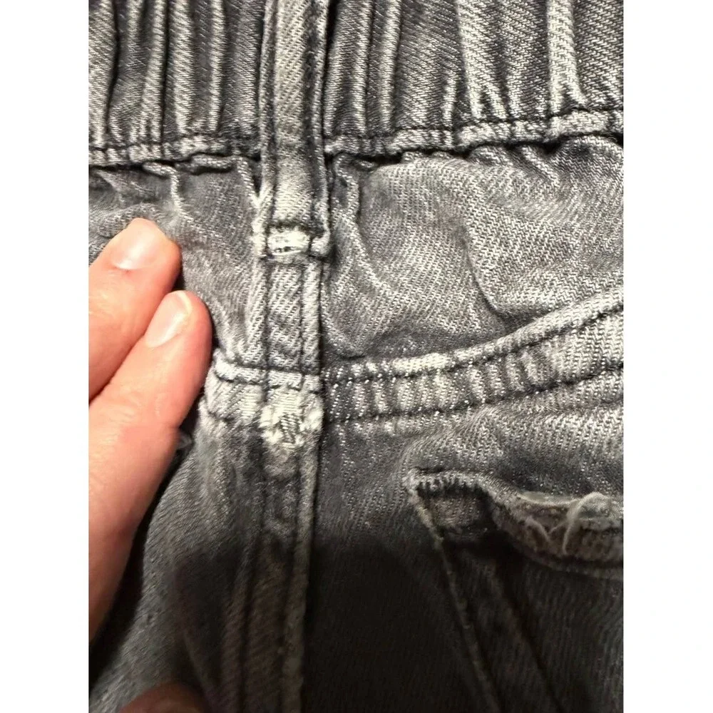 Gap Kids Boys Straight Leg Jeans Washed Black Gray‎ Denim Adjustable Waist 4T